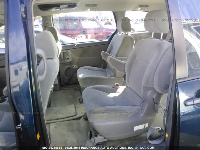 5TDZA23C95S303546 - 2005 TOYOTA SIENNA CE/LE BLUE photo 8