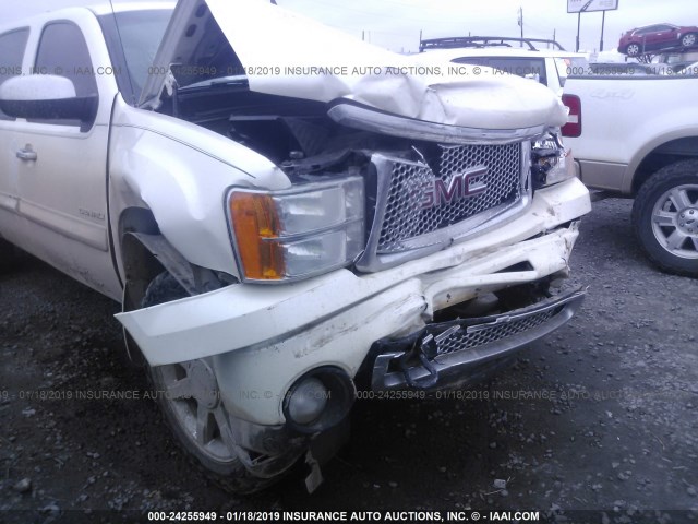 3GTP2XE29BG213054 - 2011 GMC SIERRA K1500 DENALI WHITE photo 6