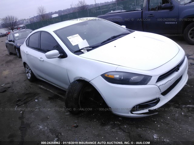 1C3CDFBA6DD334031 - 2013 DODGE DART SXT WHITE photo 1