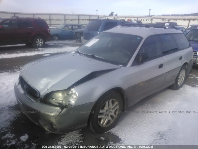 4S3BH675637648279 - 2003 SUBARU LEGACY OUTBACK AWP SILVER photo 2