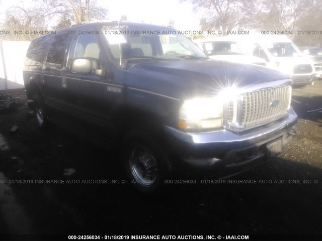 1FMNU41L34EB14153 - 2004 FORD EXCURSION XLT GREEN photo 1