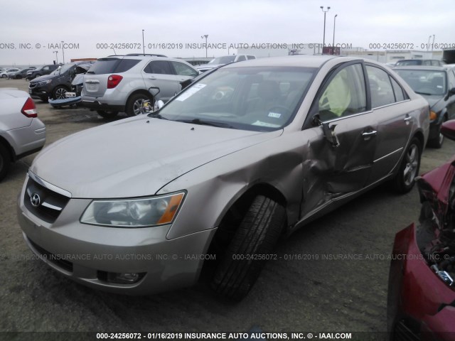 5NPEU46F08H350966 - 2008 HYUNDAI SONATA SE/LIMITED TAN photo 2