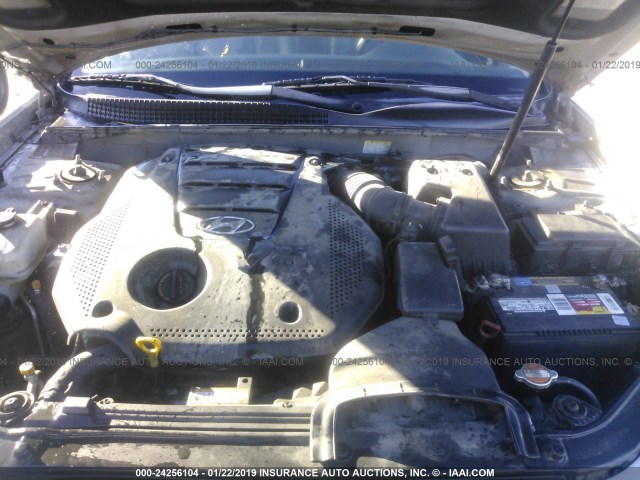 5NPEU46F19H466288 - 2009 HYUNDAI SONATA SE/LIMITED SILVER photo 10