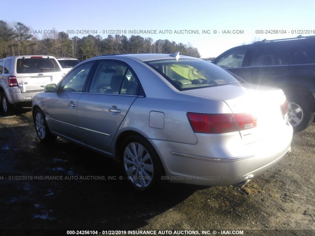 5NPEU46F19H466288 - 2009 HYUNDAI SONATA SE/LIMITED SILVER photo 3