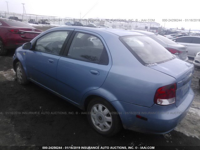 KL1TD52655B296359 - 2005 CHEVROLET AVEO LS Light Blue photo 3