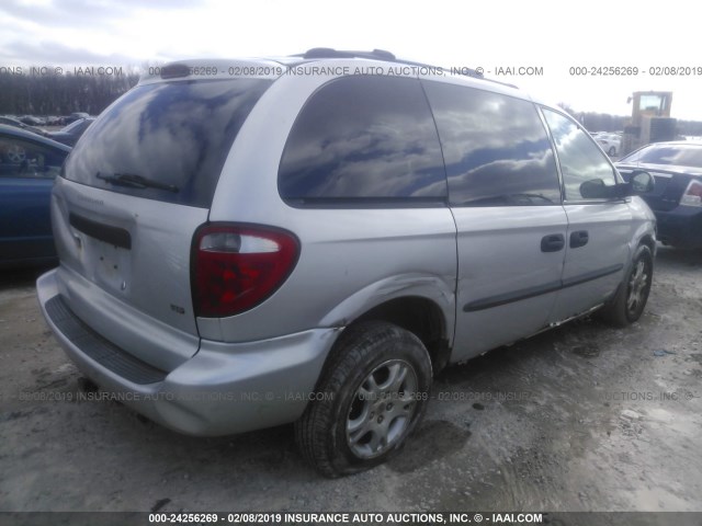 1D4GP25R93B325934 - 2003 DODGE CARAVAN SE SILVER photo 4