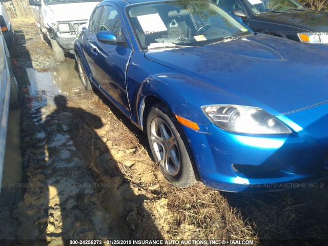 JM1FE17N540123947 - 2004 MAZDA RX8 BLUE photo 6