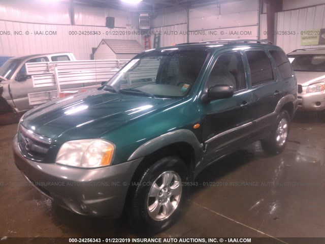 4F2CU08141KM28111 - 2001 MAZDA TRIBUTE LX/ES GREEN photo 2