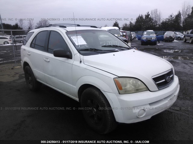 KNDJC733855480101 - 2005 KIA SORENTO EX/LX WHITE photo 1