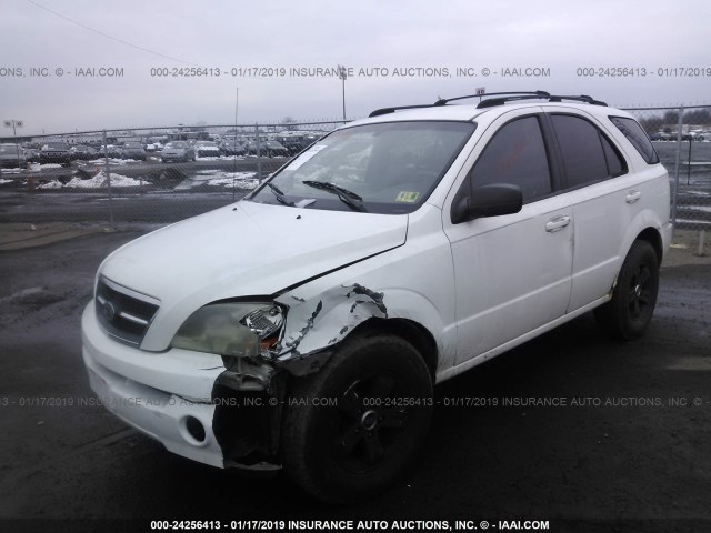 KNDJC733855480101 - 2005 KIA SORENTO EX/LX WHITE photo 2