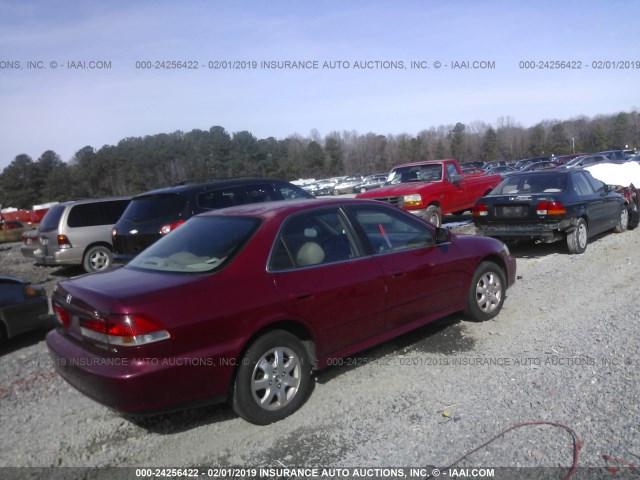 1HGCG66832A101766 - 2002 HONDA ACCORD EX/SE MAROON photo 4