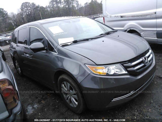 5FNRL5H62EB060097 - 2014 HONDA ODYSSEY EXL GRAY photo 1