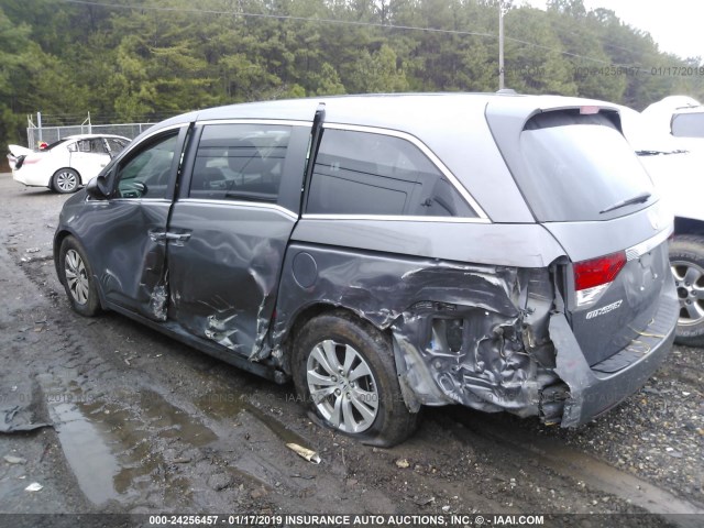 5FNRL5H62EB060097 - 2014 HONDA ODYSSEY EXL GRAY photo 3