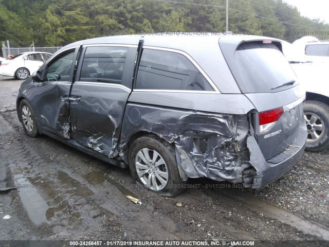 5FNRL5H62EB060097 - 2014 HONDA ODYSSEY EXL GRAY photo 6