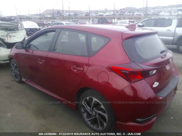 JTNKARJE3GJ521928 - 2016 TOYOTA SCION IM RED photo 3