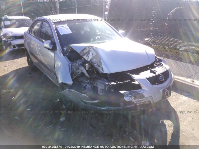 KNADE123986353746 - 2008 KIA RIO LX/SX SILVER photo 1