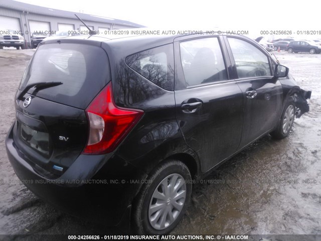 3N1CE2CP0FL439233 - 2015 NISSAN VERSA NOTE S/S PLUS/SV/SL/SR BLACK photo 4