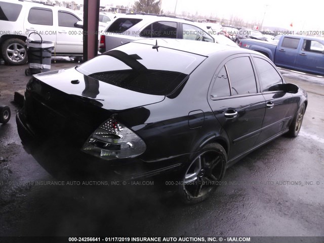 WDBUF76J14A554736 - 2004 MERCEDES-BENZ E 55 AMG BLACK photo 4