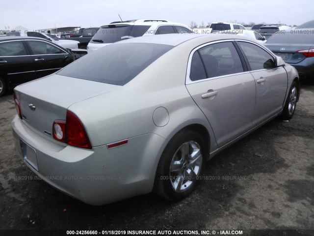 1G1ZC5E0XAF175917 - 2010 CHEVROLET MALIBU 1LT GOLD photo 4