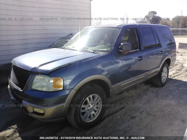 1FMRU17W64LA24539 - 2004 FORD EXPEDITION EDDIE BAUER BLUE photo 2