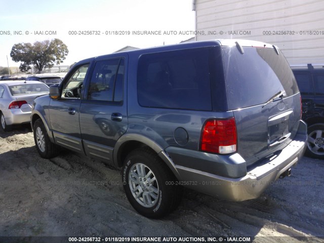 1FMRU17W64LA24539 - 2004 FORD EXPEDITION EDDIE BAUER BLUE photo 3