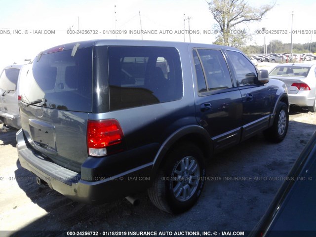 1FMRU17W64LA24539 - 2004 FORD EXPEDITION EDDIE BAUER BLUE photo 4