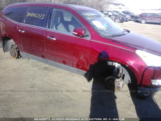 1GNLVFED7AJ204293 - 2010 CHEVROLET TRAVERSE LT RED photo 6