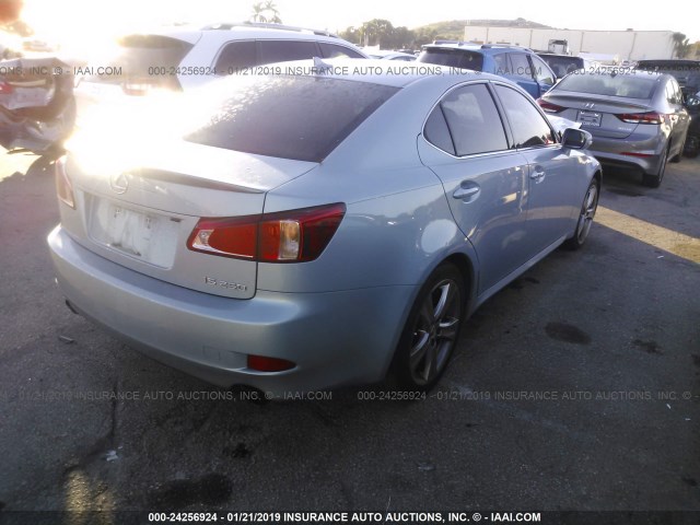 JTHBF5C20C5166008 - 2012 LEXUS IS 250 Light Blue photo 4