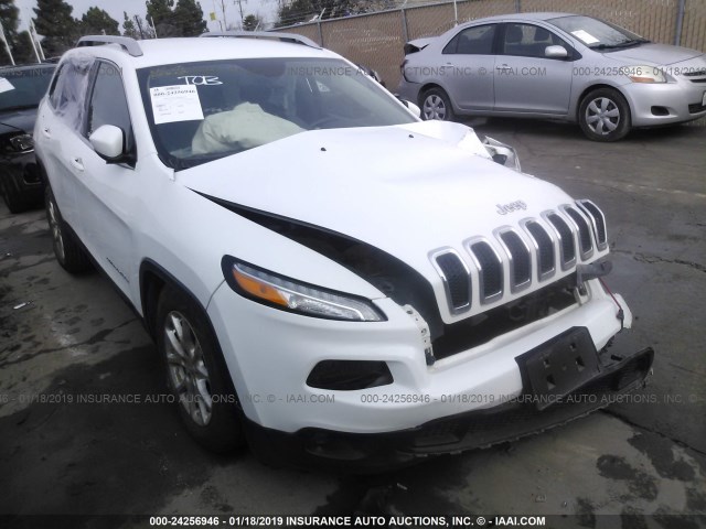 1C4PJLCB0FW694284 - 2015 JEEP CHEROKEE LATITUDE WHITE photo 1