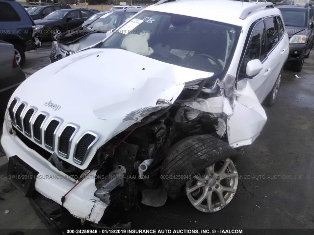 1C4PJLCB0FW694284 - 2015 JEEP CHEROKEE LATITUDE WHITE photo 2