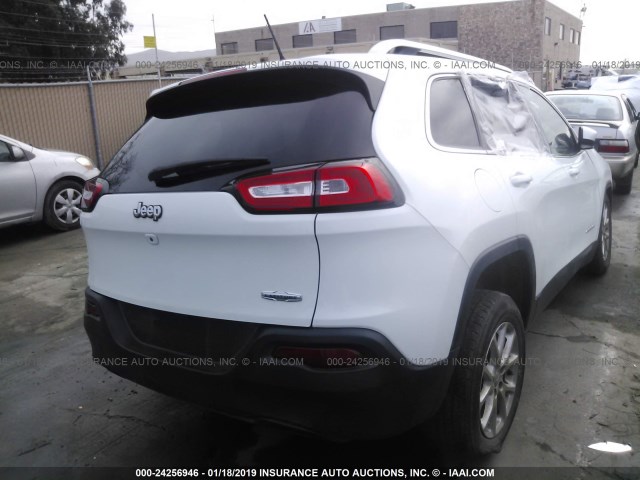 1C4PJLCB0FW694284 - 2015 JEEP CHEROKEE LATITUDE WHITE photo 4