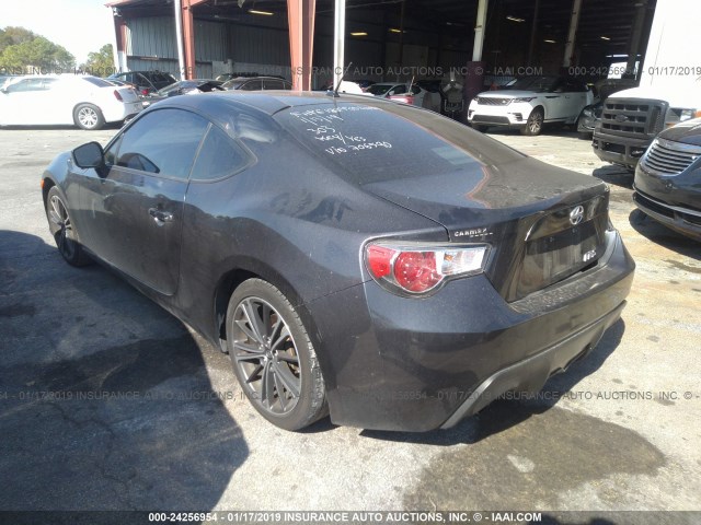 JF1ZNAA16D2706590 - 2013 TOYOTA SCION FR-S GRAY photo 3