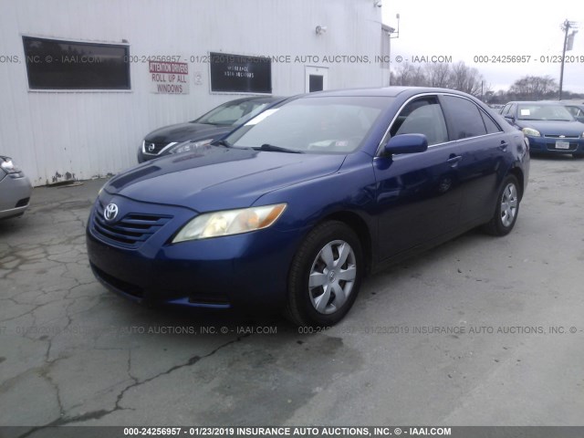 4T1BE46K97U109100 - 2007 TOYOTA CAMRY NEW GENERAT CE/LE/XLE/SE BLUE photo 2