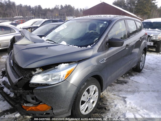 1FMCU0F74EUC13728 - 2014 FORD ESCAPE S GRAY photo 2