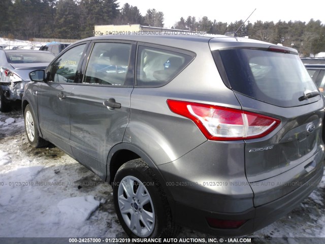 1FMCU0F74EUC13728 - 2014 FORD ESCAPE S GRAY photo 3