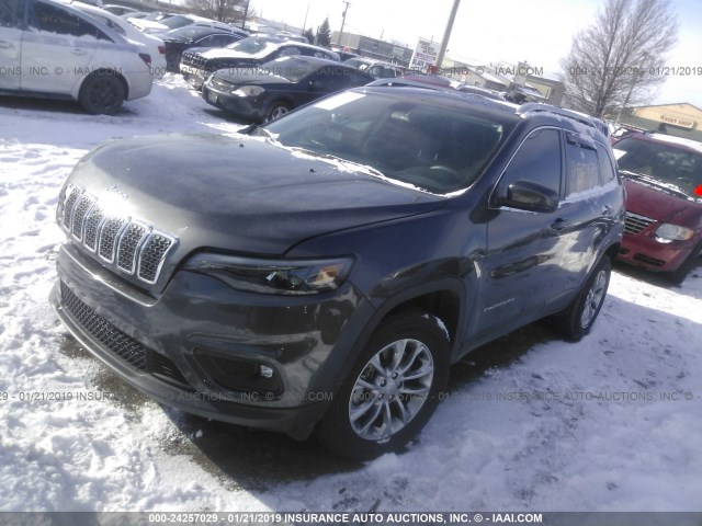 1C4PJMLX4KD153231 - 2019 JEEP CHEROKEE LATITUDE PLUS GRAY photo 2