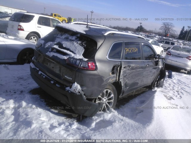 1C4PJMLX4KD153231 - 2019 JEEP CHEROKEE LATITUDE PLUS GRAY photo 4