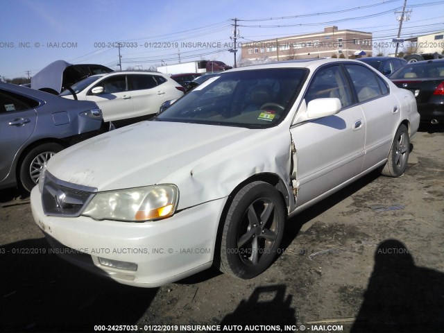 19UUA56662A031386 - 2002 ACURA 3.2TL WHITE photo 2