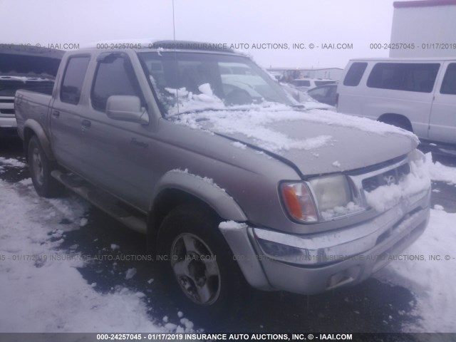 1N6ED27Y2YC327377 - 2000 NISSAN FRONTIER CREW CAB XE/CREW CAB SE BROWN photo 1