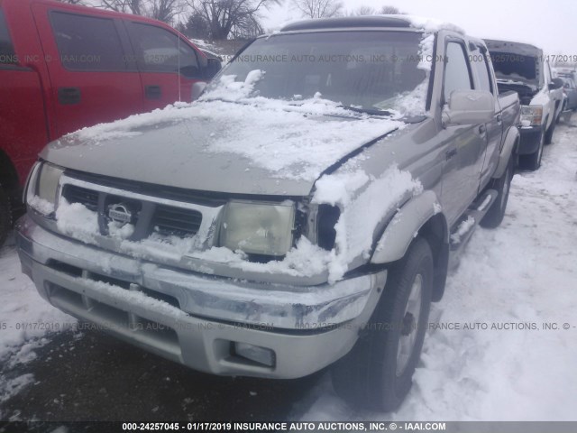 1N6ED27Y2YC327377 - 2000 NISSAN FRONTIER CREW CAB XE/CREW CAB SE BROWN photo 6