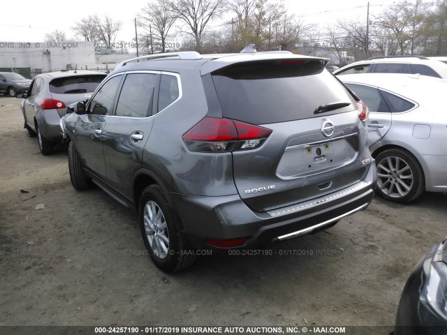 KNMAT2MV0JP622250 - 2018 NISSAN ROGUE S/SV GRAY photo 3