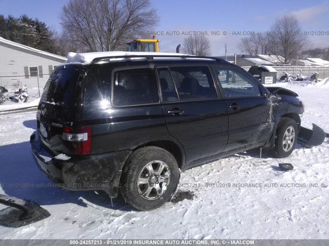 JTEEP21A960165294 - 2006 TOYOTA HIGHLANDER LIMITED BLACK photo 4