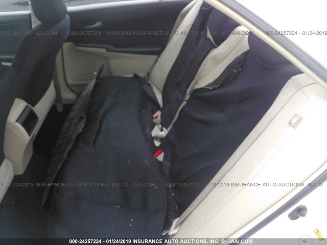 4T1BF1FK3CU509997 - 2012 TOYOTA CAMRY SE/LE/XLE 白色 照片 8