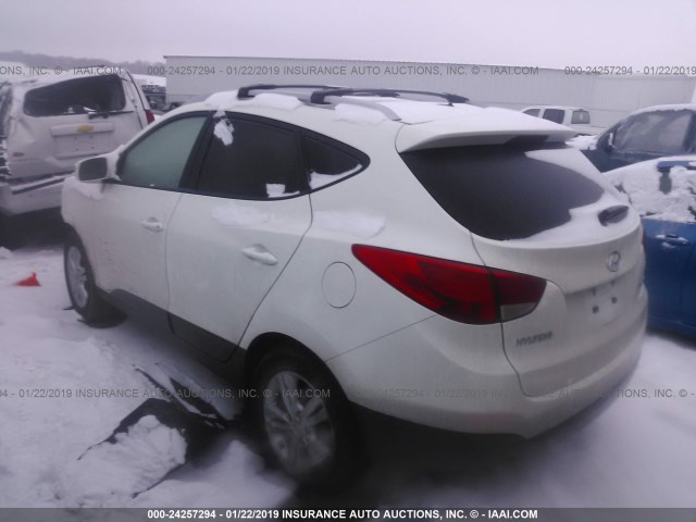 KM8JU3AC5DU649371 - 2013 HYUNDAI TUCSON GLS/LIMITED 白色 照片 3