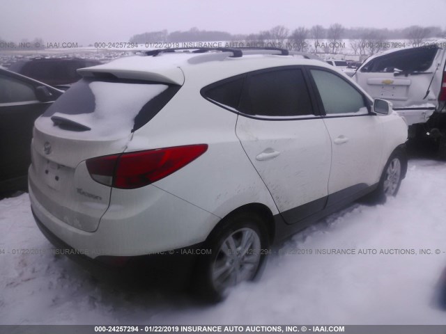 KM8JU3AC5DU649371 - 2013 HYUNDAI TUCSON GLS/LIMITED 白色 照片 4