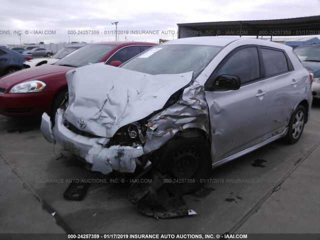 2T1KU40E59C160765 - 2009 TOYOTA COROLLA MATRIX  SILVER photo 2