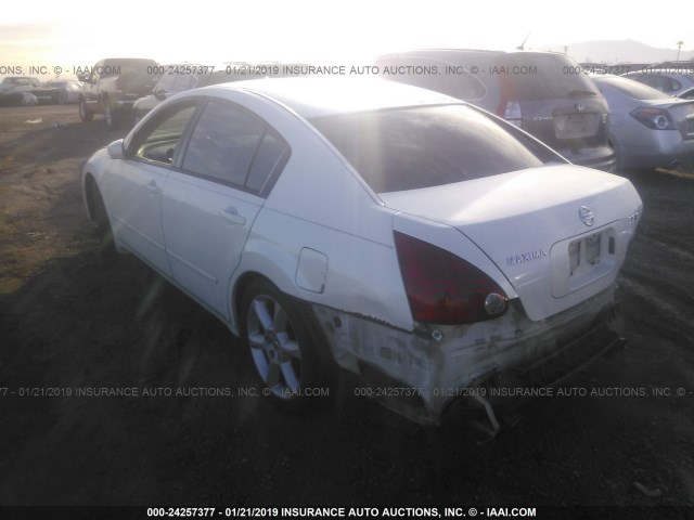 1N4BA41E65C844806 - 2005 NISSAN MAXIMA SE/SL WHITE photo 3