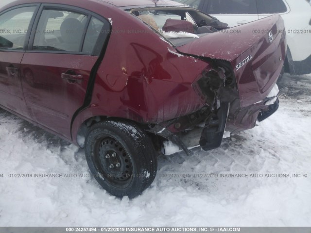 3N1AB61E69L685023 - 2009 NISSAN SENTRA 2.0/2.0S/2.0SL RED photo 6