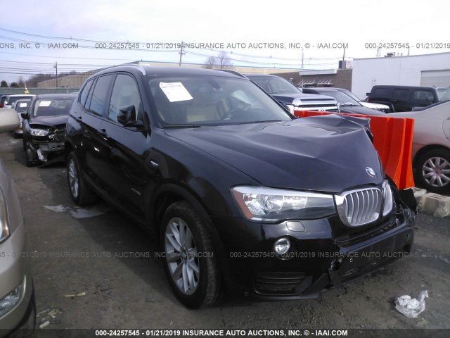 5UXWX9C5XG0D83443 - 2016 BMW X3 XDRIVE28I BLACK photo 1