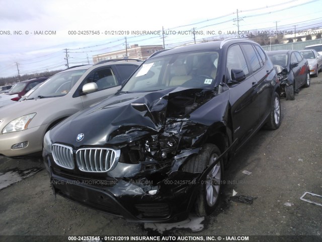 5UXWX9C5XG0D83443 - 2016 BMW X3 XDRIVE28I BLACK photo 2